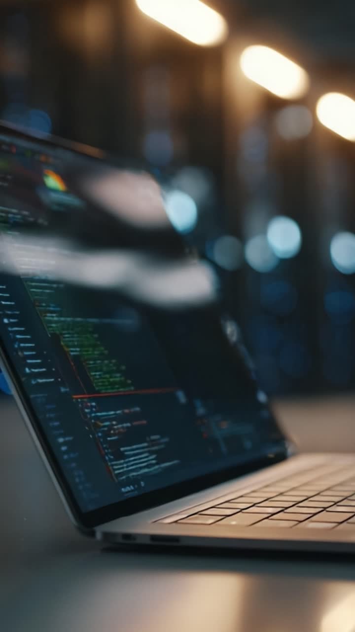 Analyzing Code on a Modern Laptop: A Close-Up View of Programming in Action in a Tech-Focused Environment