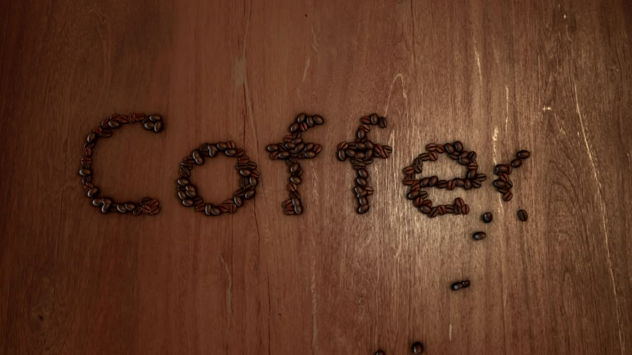 Stop motion kaffe-bogstaver