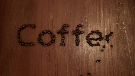 stop motion coffee lettering