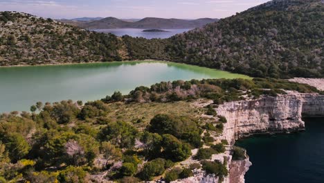 islands and paradisiac nature of national park kornati, croatia