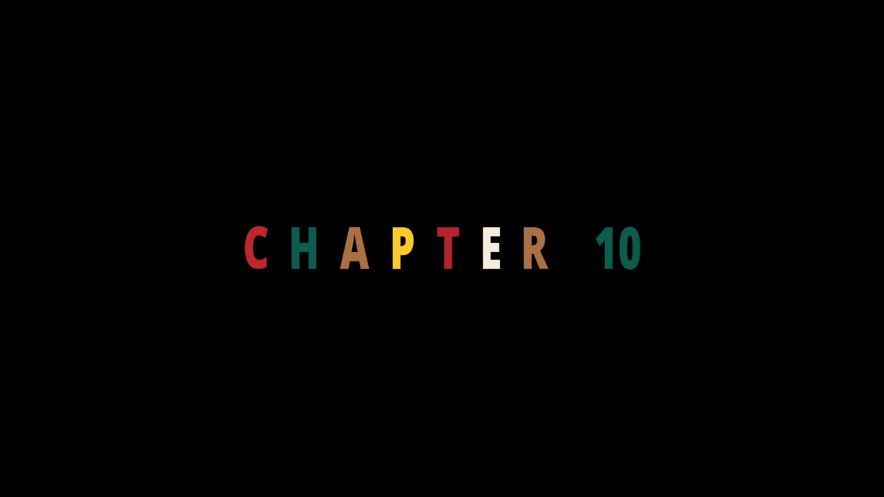 Chapter 10 - colorful Jumping Text effect with Christmas icons - Text Animation on black background