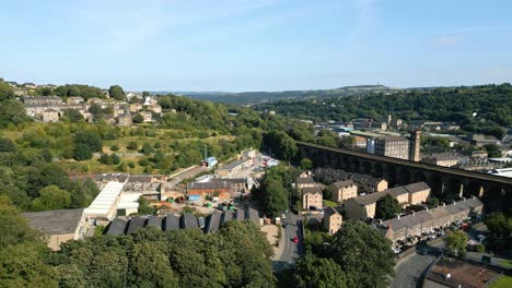 country side yorkshire village of milnsbridge