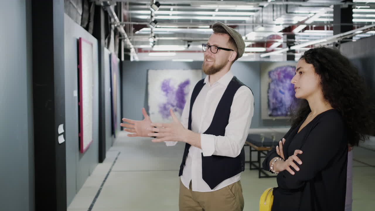 visita a una galería de arte