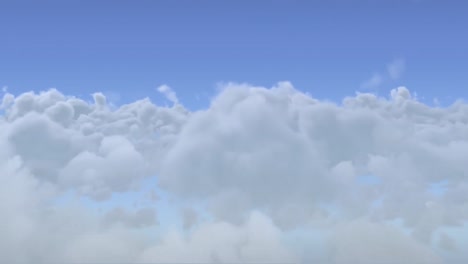 ditally generated animation of moving clouds