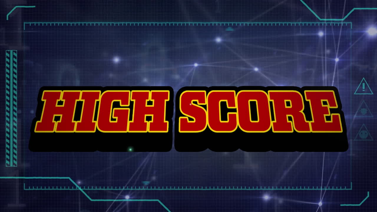 animación de texto de agradecimiento y red de conexiones