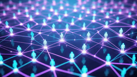 global social network and digital connections