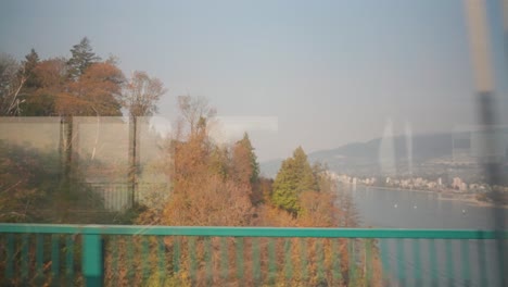 Einfahrt-In-Den-Stanley-Park-In-Einem-Bus,-Lions-Gate-Bridge,-Vancouver