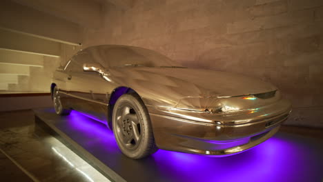chrome car sculpture