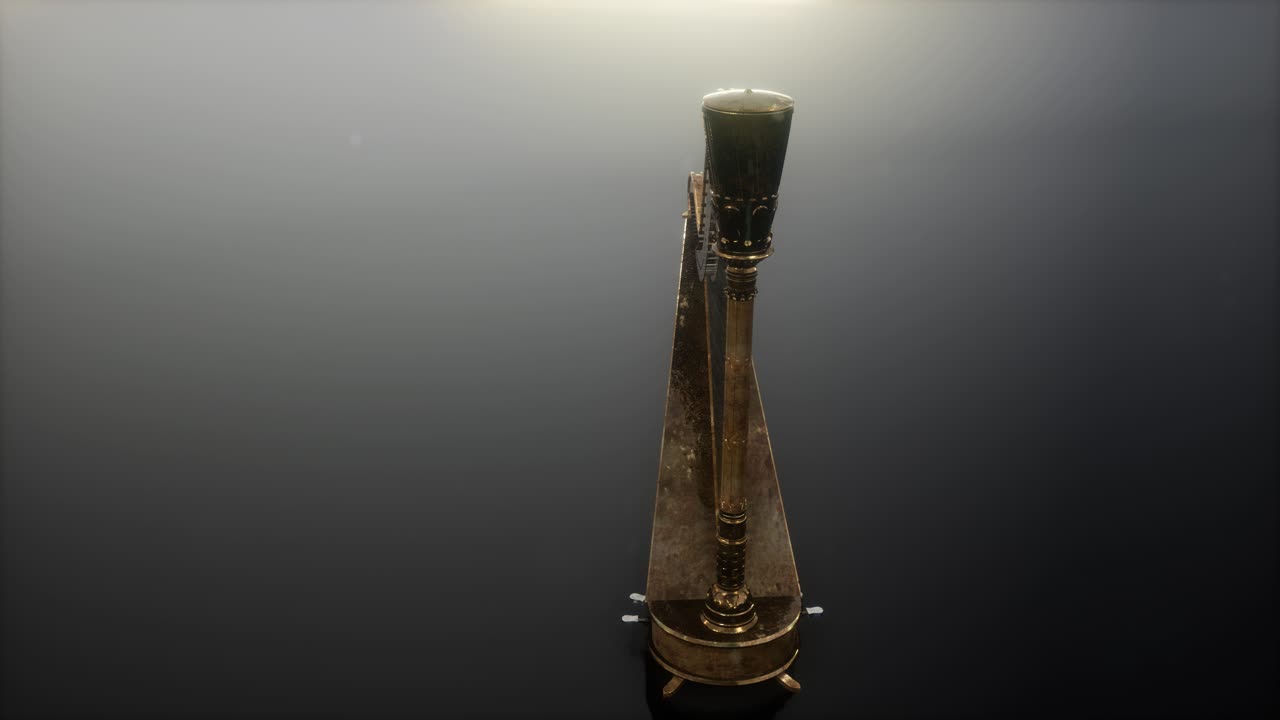 instrumento de arpa de bucle en gris