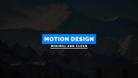 unique motion graphics template