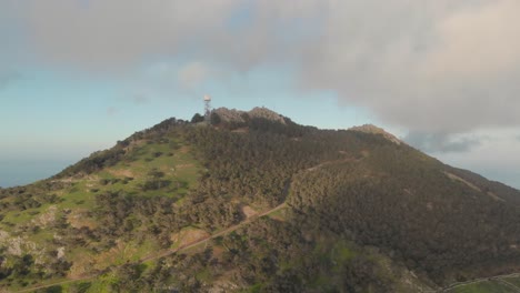 Pico-do-Facho-on-cloudy-day.-Aerial-approach