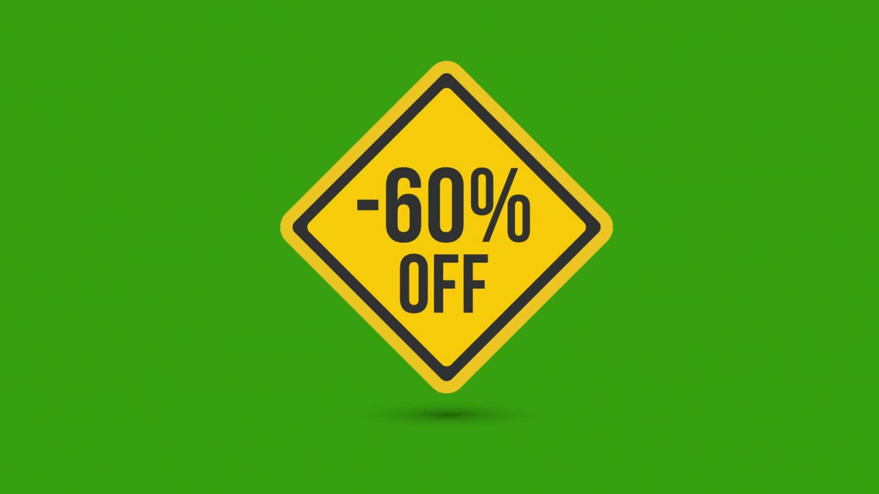 -60% di sconto sul cartello giallo