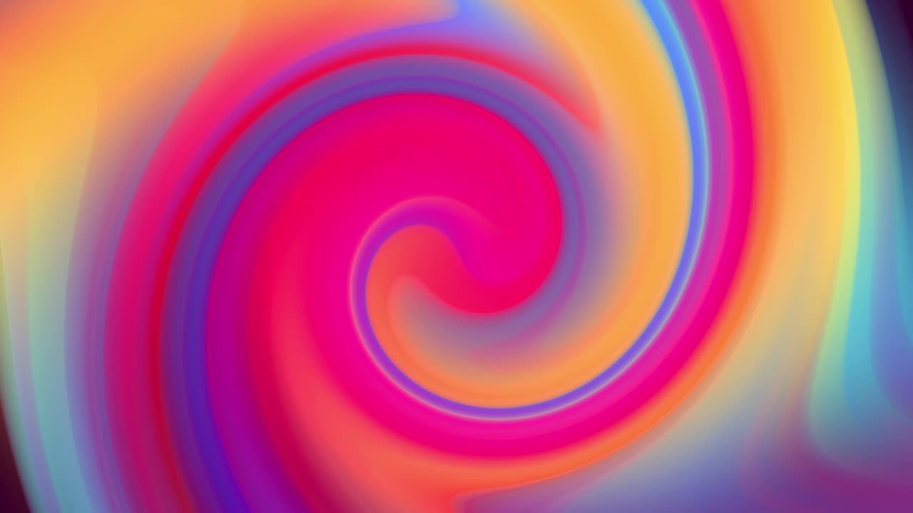 Gradient of rainbow colors are cyclically shifting in loop. It is 4k beautiful abstract background with seamless looping animation for holiday presentations or trendy stuff in motion design style.