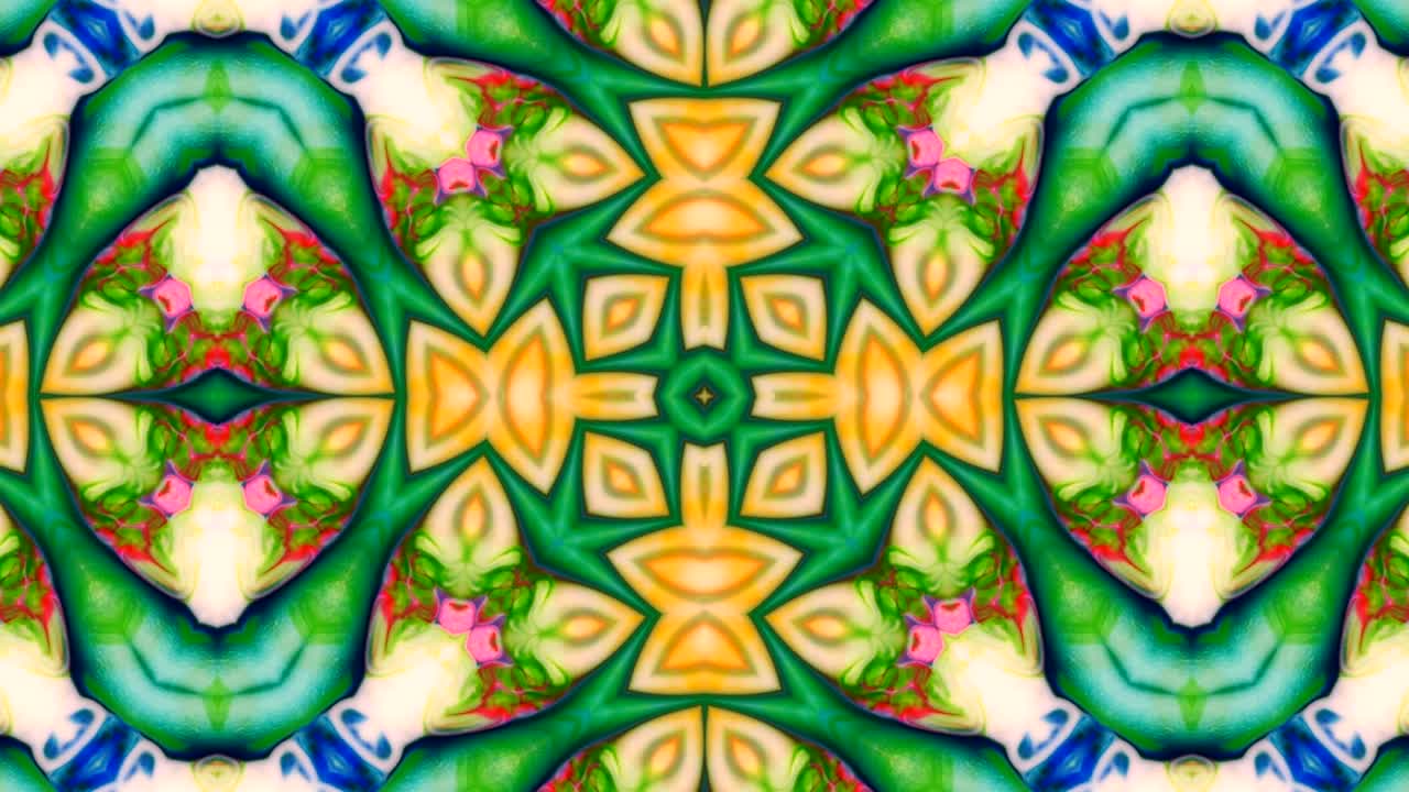 추상적인 다채로운 칼레도스코프 배경 움직임