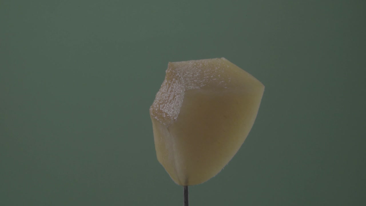 albaricoque girando con bucle en pantalla azul para la llave de croma