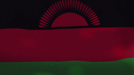 the malawi national waving flag