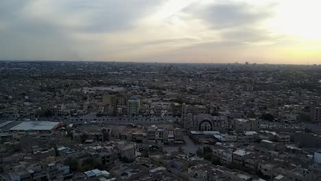 aerial footage of  baghdad city , iraq
