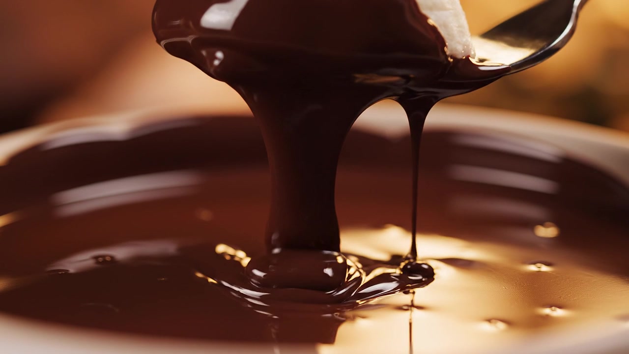 Deliziosa fetta di banana immersa in ricco cioccolato fuso