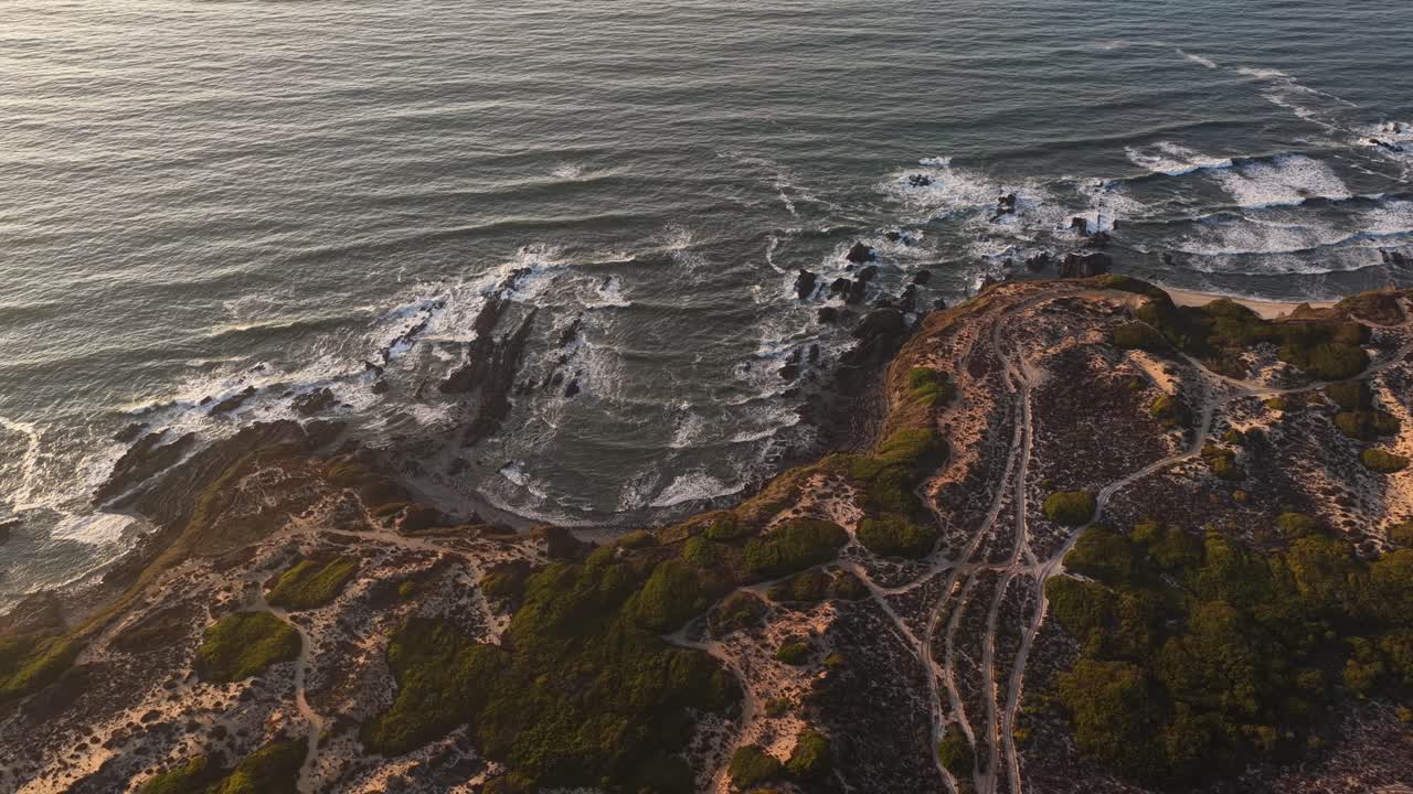 Sunset in the coastline of Portugal