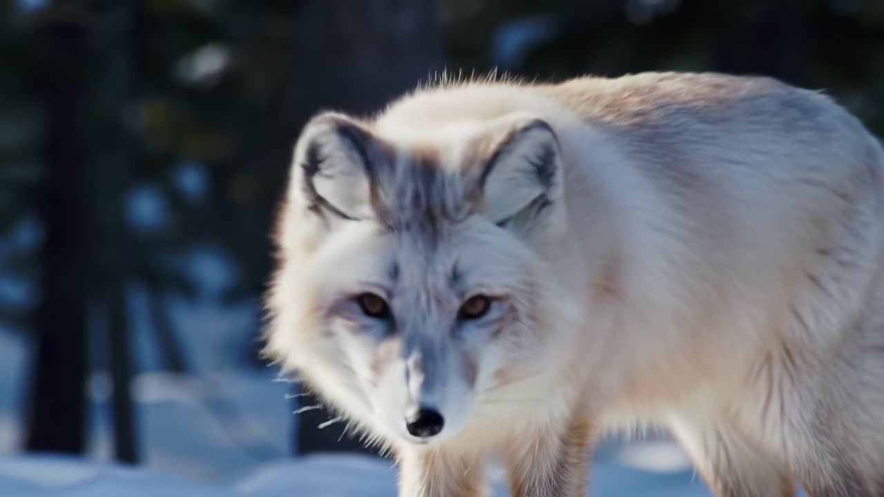 A Stunning Close-Up of a Beautiful Arctic Fox in its Natural Habitat, Capturing the Essence of Wildlife and the Majestic Beauty of Nature