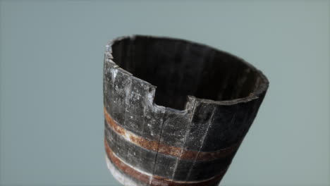 Old-used-rusted-wooden-bucket