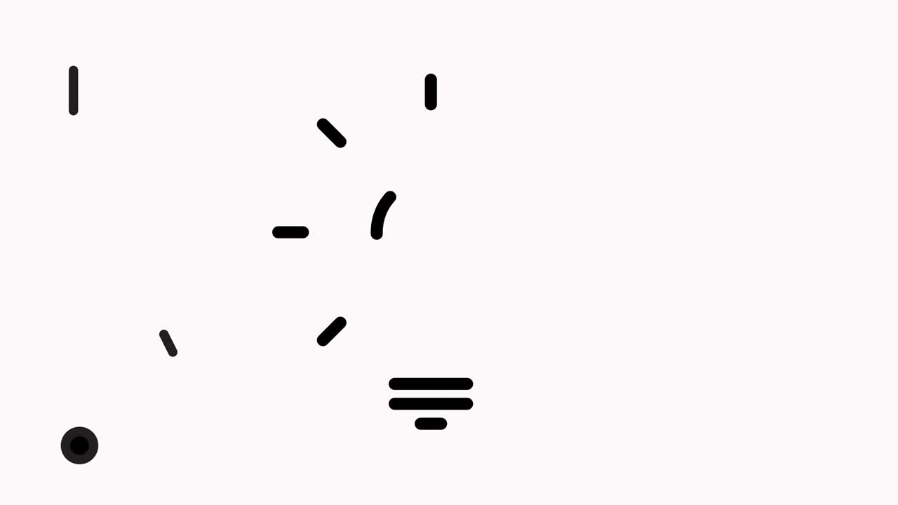 idea icono de línea animación gráfica de movimiento con canal alfa.