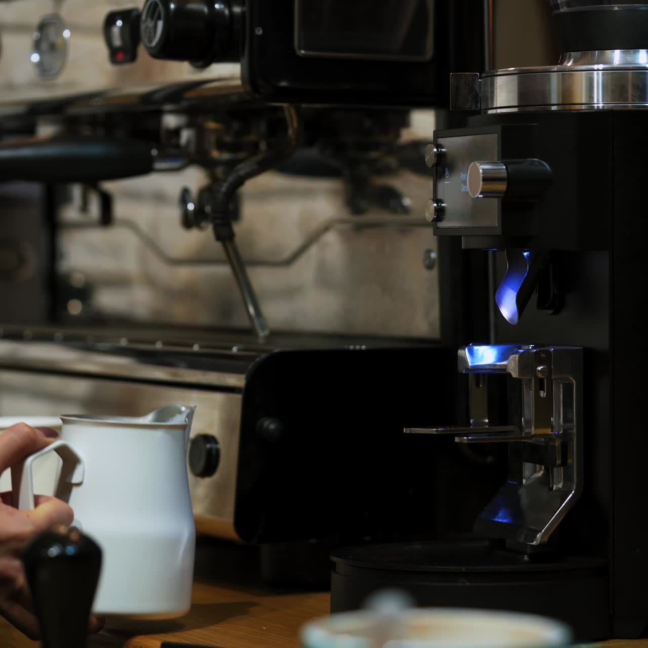 arte de café con leche en la cafetería