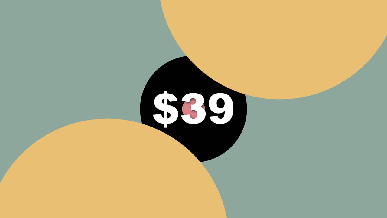 Descubre un gráfico de precios vibrante que muestra elementos de arte moderno con un diseño minimalista