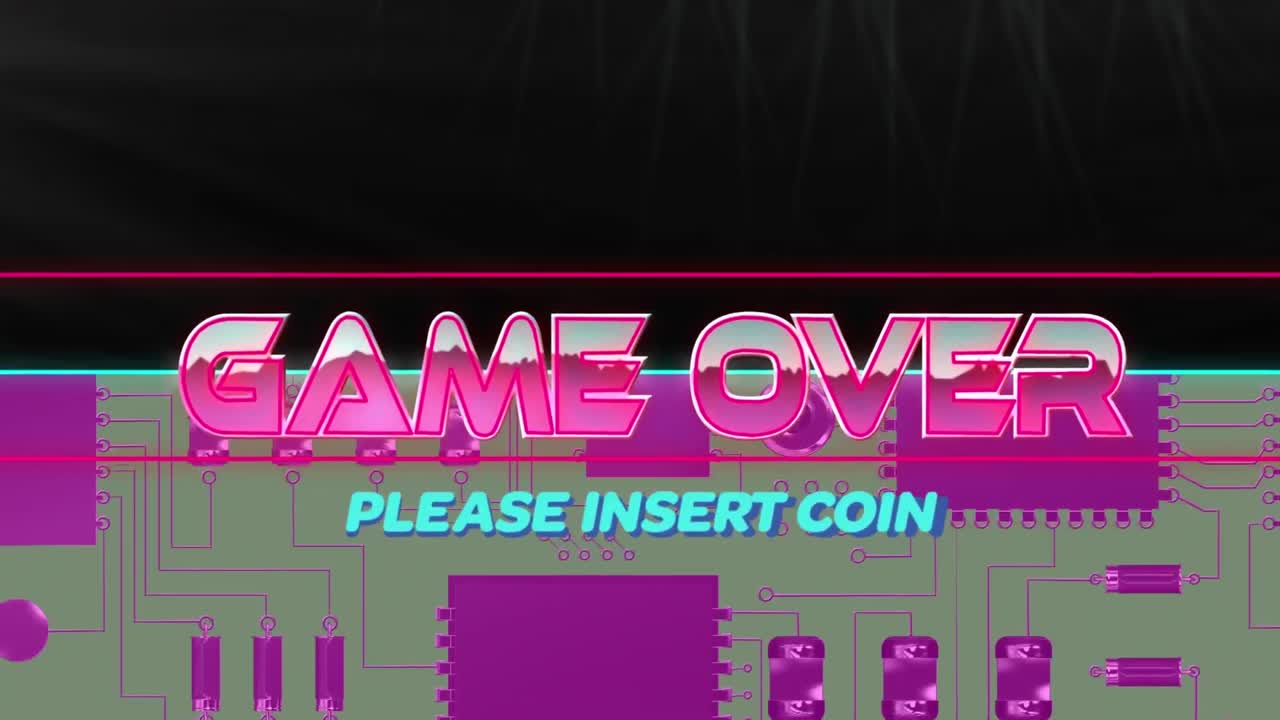 게임의 애니메이션, 기하학적 모양과 프로세서 코어에 대한 텍스트