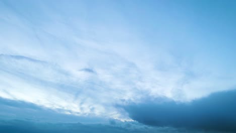thunderstorm clouds in the sky, sunset evening, timelapse