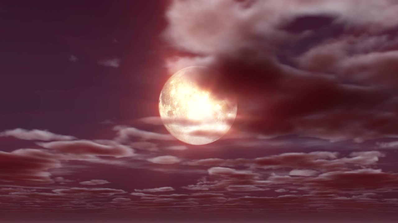 el cielo nocturno de luna llena 4k