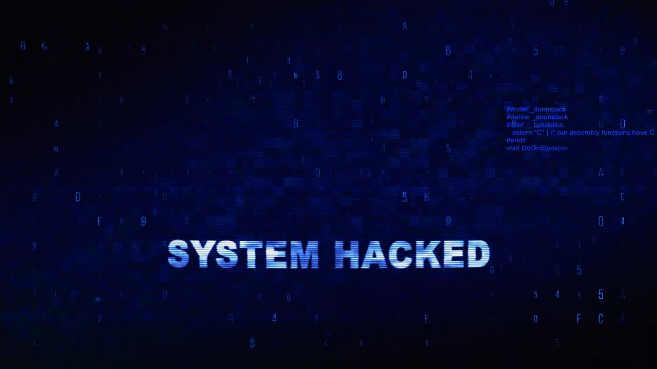 System Hacked - Security Breach Warning