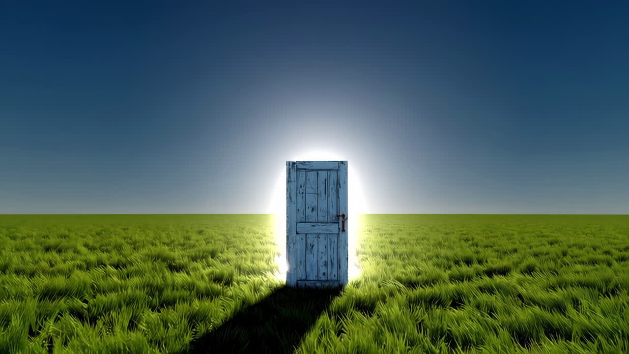 Open Door in a Field