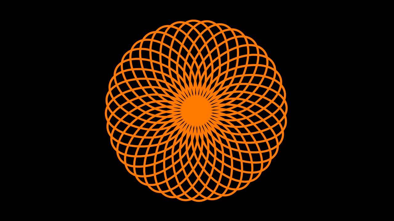 modelo de video 4k con efecto estroboscópico e hipnótico, en formato de video 16: 9.
