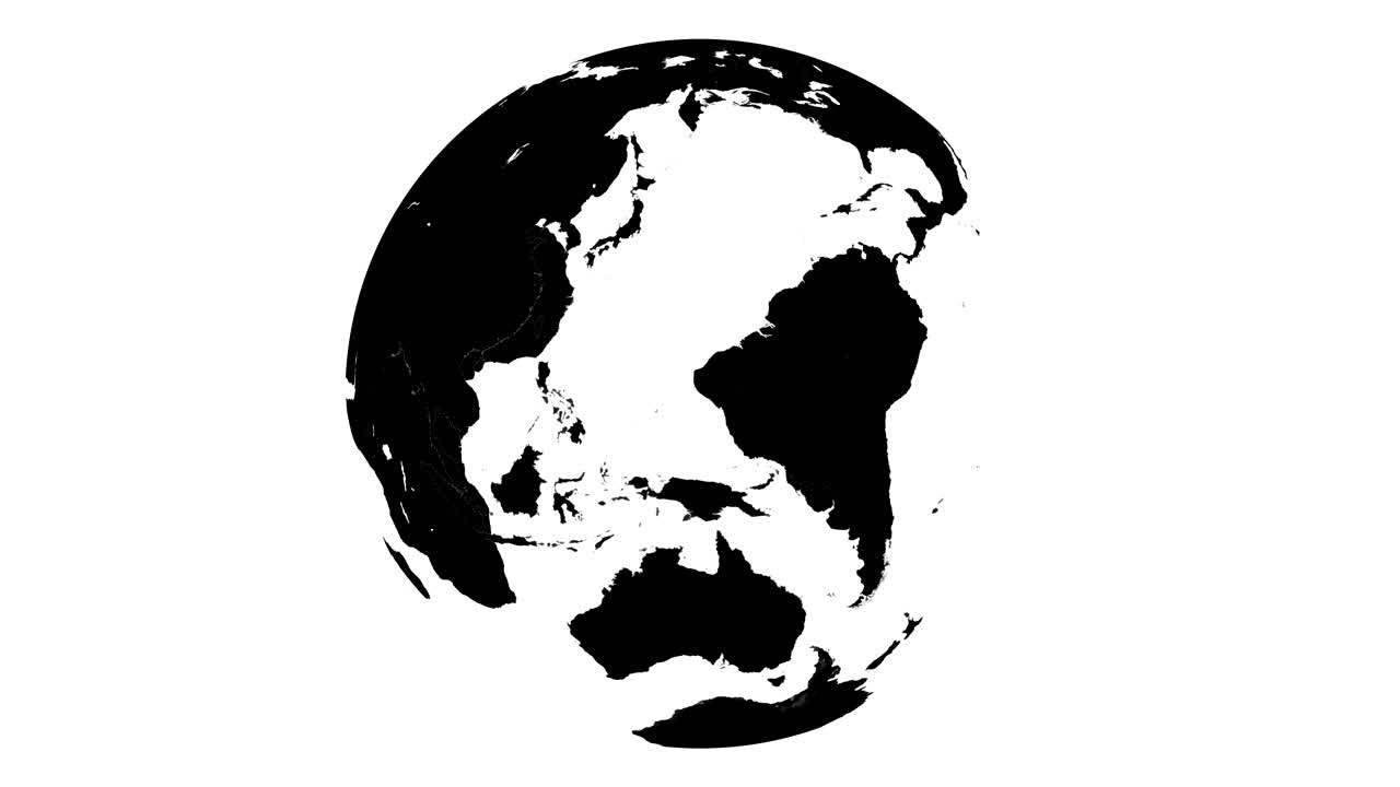 Globe world rotating- Alpha Overlay