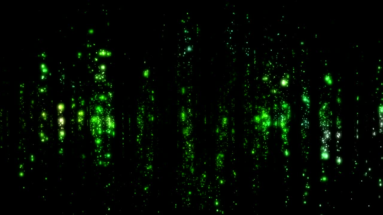 Colorful Glowing Particles Background Loop