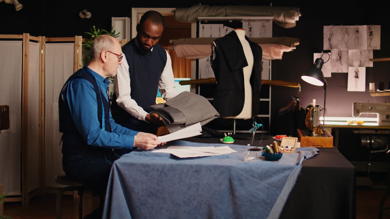 장인 과 연습생 이 윤 ⁇  을 그리는 것