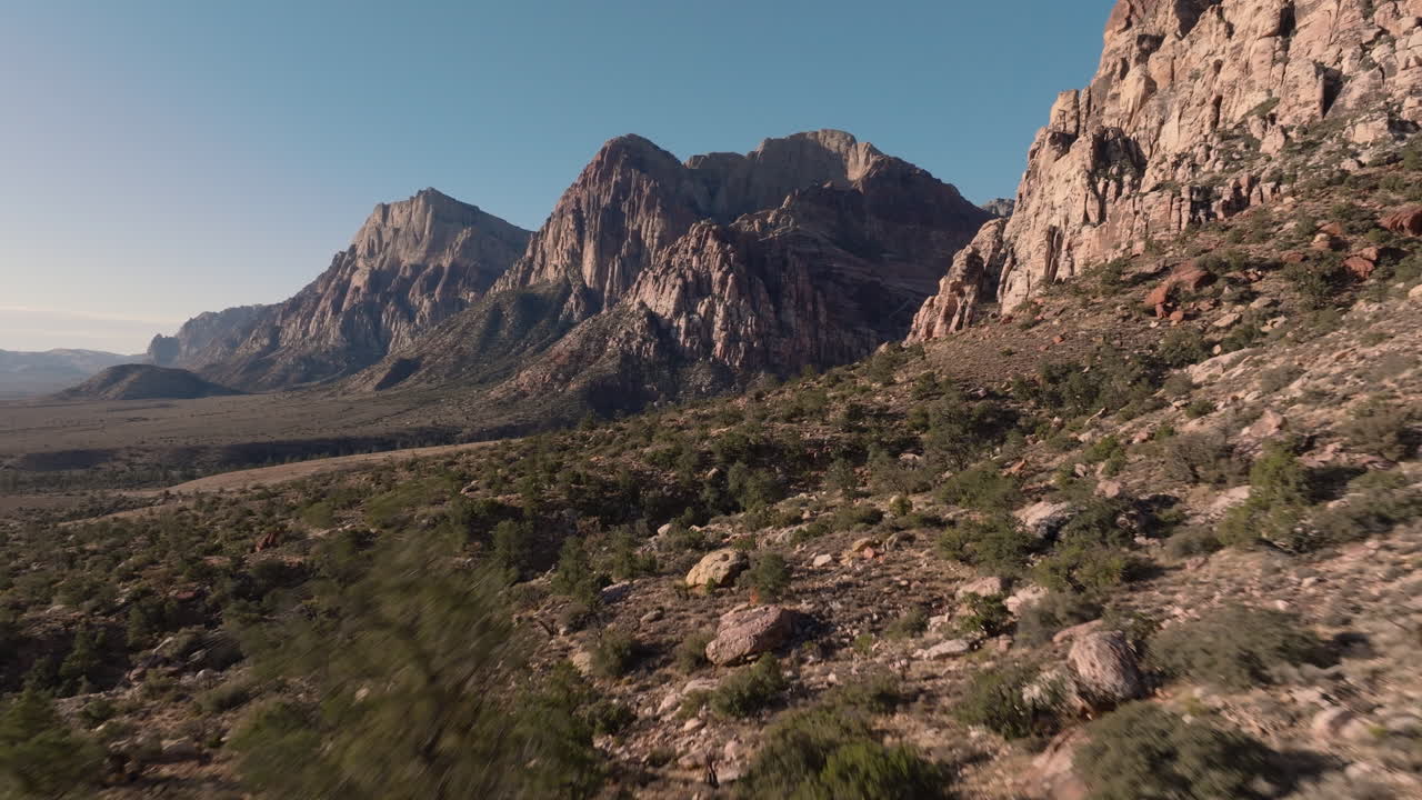 vista aérea del cañón de la roca roja