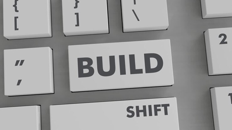 presionar el botón de construcción en el teclado