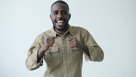 happy man posing