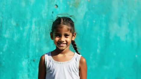 portrait of a smiling young girl