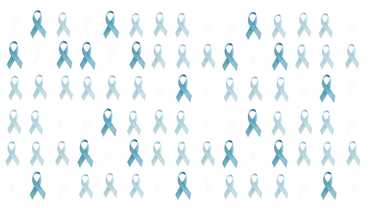 ⁇ 색 배경 위에 파란색 리본의 애니메이션