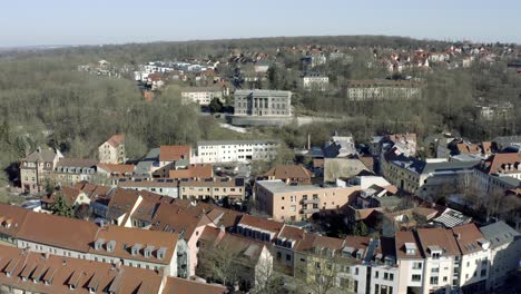 imágenes aéreas de drones de weimar en un soleado día de primavera