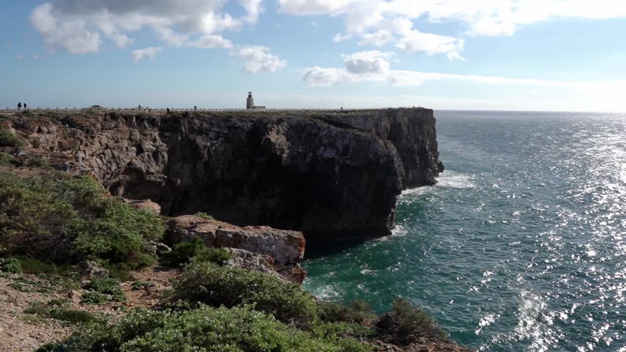 punto de vista del cabo sagres en el sur de portugal