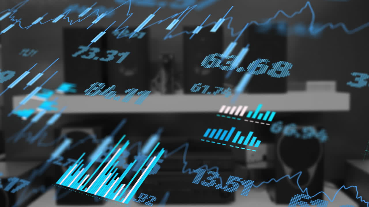 Animation of data processing over office