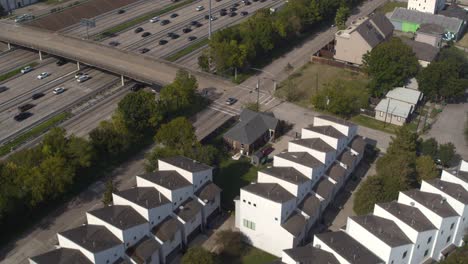 birds eye view of homes in houston, texas