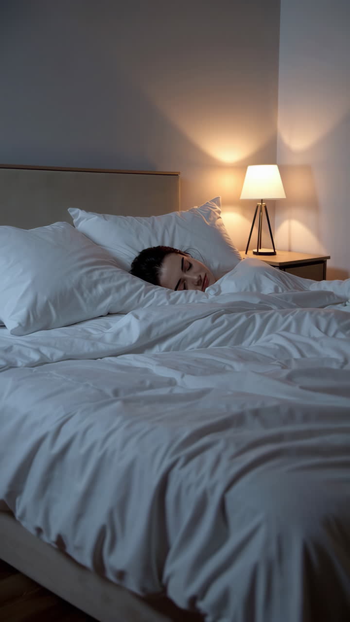 mujer durmiendo en la cama
