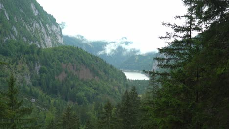 gosausee lake as visible from mountain