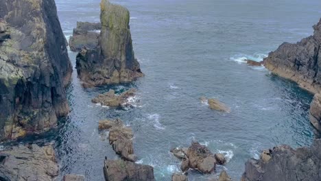 cliffs and rock faces of isle of lewis, scotland