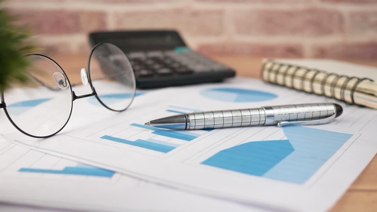 Business Documents with Charts and Graphs